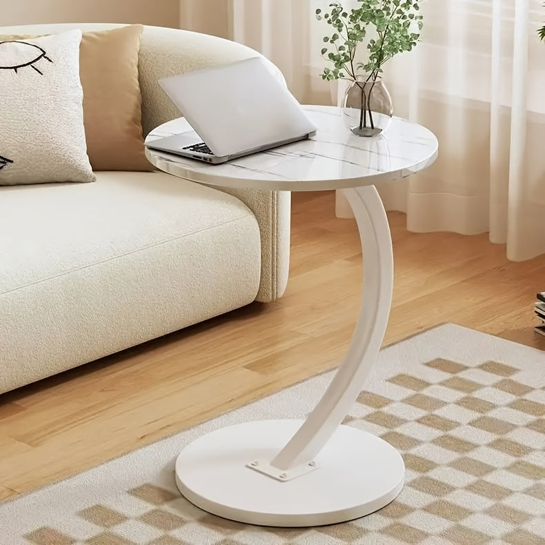 Table d'appoint ronde moderne, métal pour salon et maison – vue détaillée 9