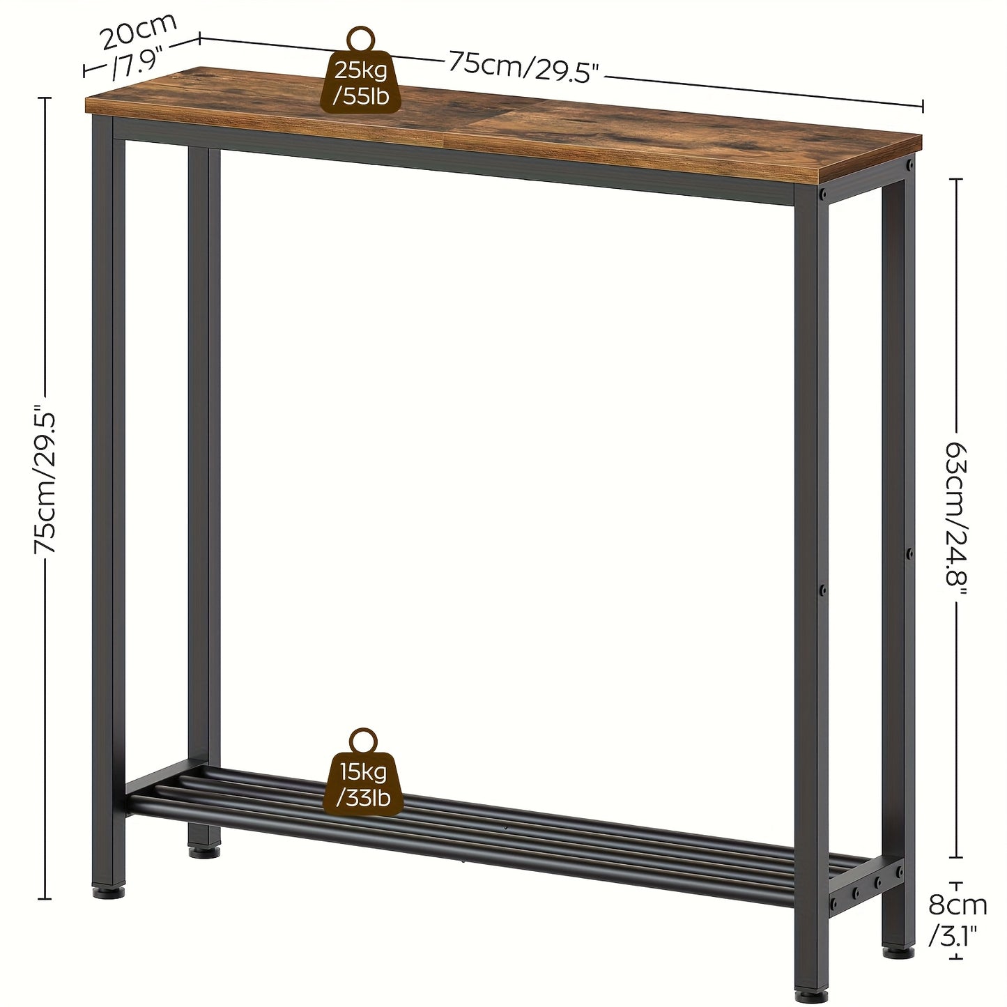 Table d'entrée, Blanc pour salon et maison – vue détaillée 3