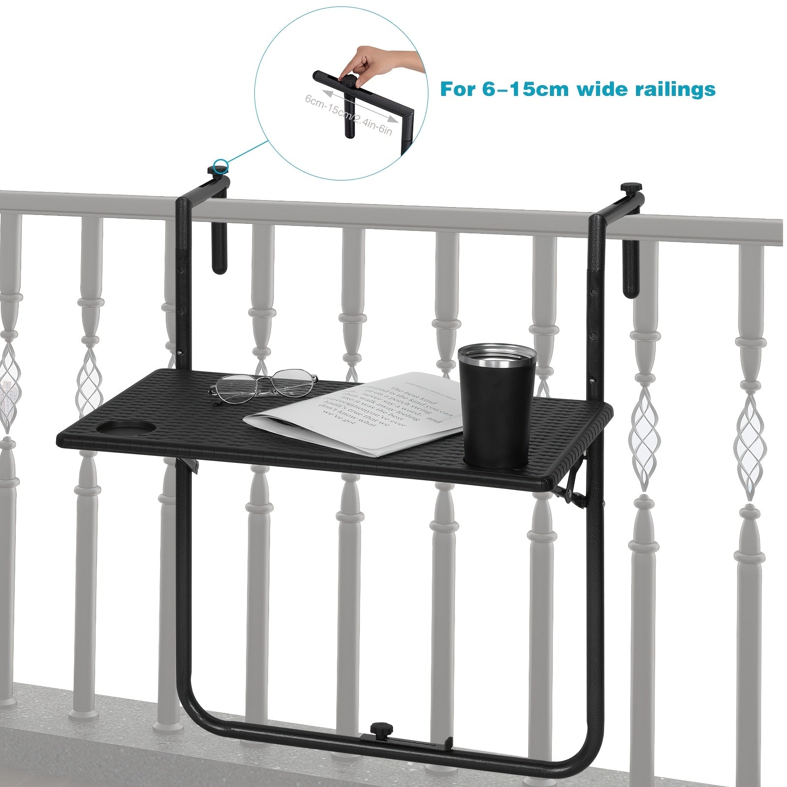 Table de camping, 1pc pour jardin et balcon – vue détaillée 4