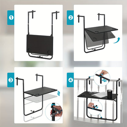 Table de camping, 1pc pour jardin et balcon – vue détaillée 6