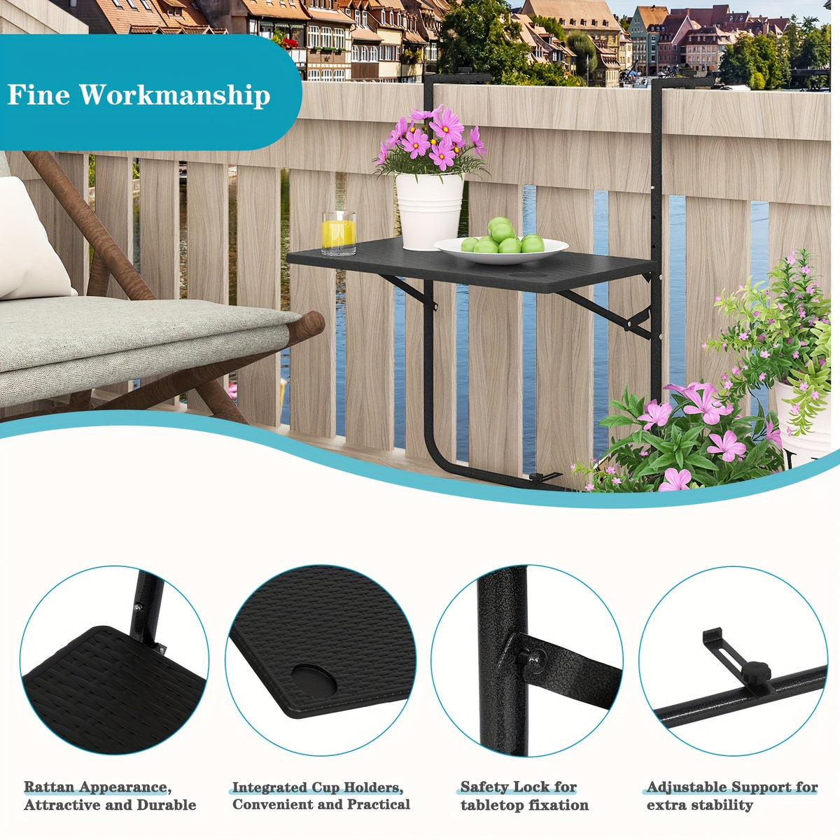 Table de camping, 1pc pour jardin et balcon – vue détaillée 8