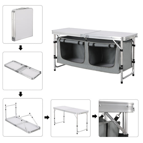Table de camping, aluminium pour balcon et terrasse – vue principale