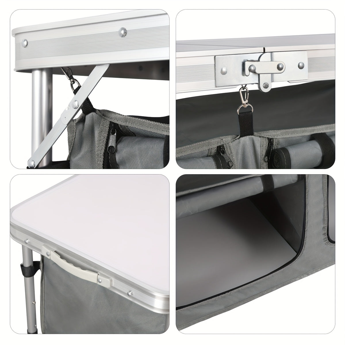 Table de camping, aluminium pour balcon et terrasse – vue détaillée 6