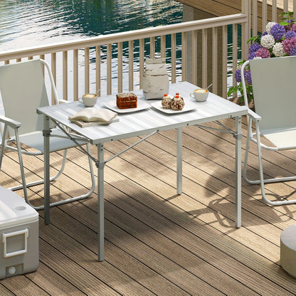 Table de camping, argenté pour balcon et jardin – vue détaillée 2