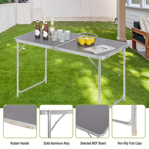Table de camping, Gris pour jardin – vue principale