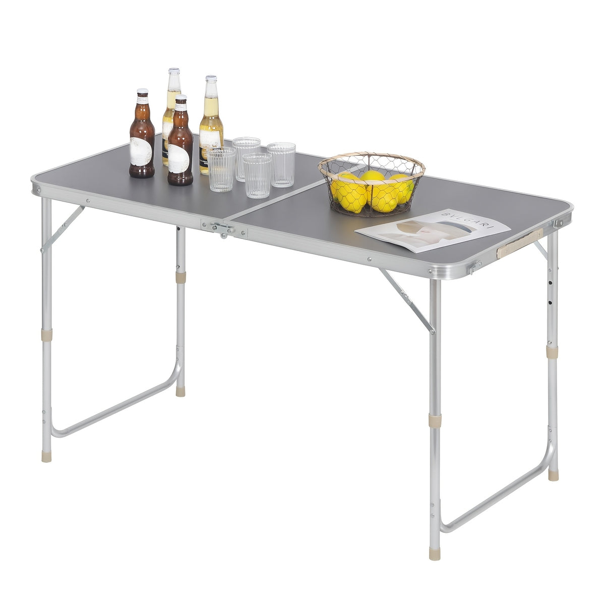 Table de camping, Gris pour jardin – vue détaillée 5
