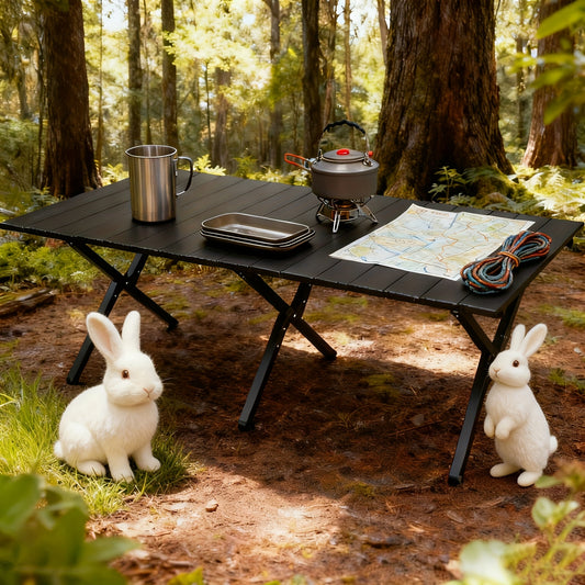 Table de camping, Noir pour jardin – vue principale