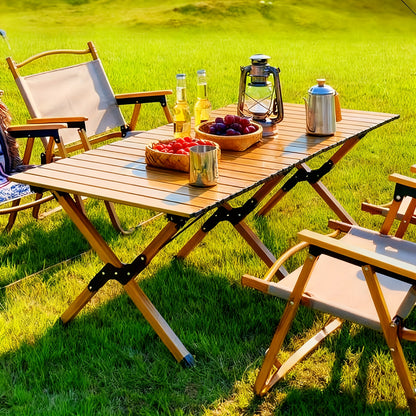 Table de camping, Noir pour jardin – vue détaillée 10