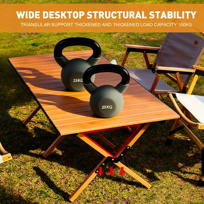 Table de camping, Noir pour jardin – vue détaillée 11