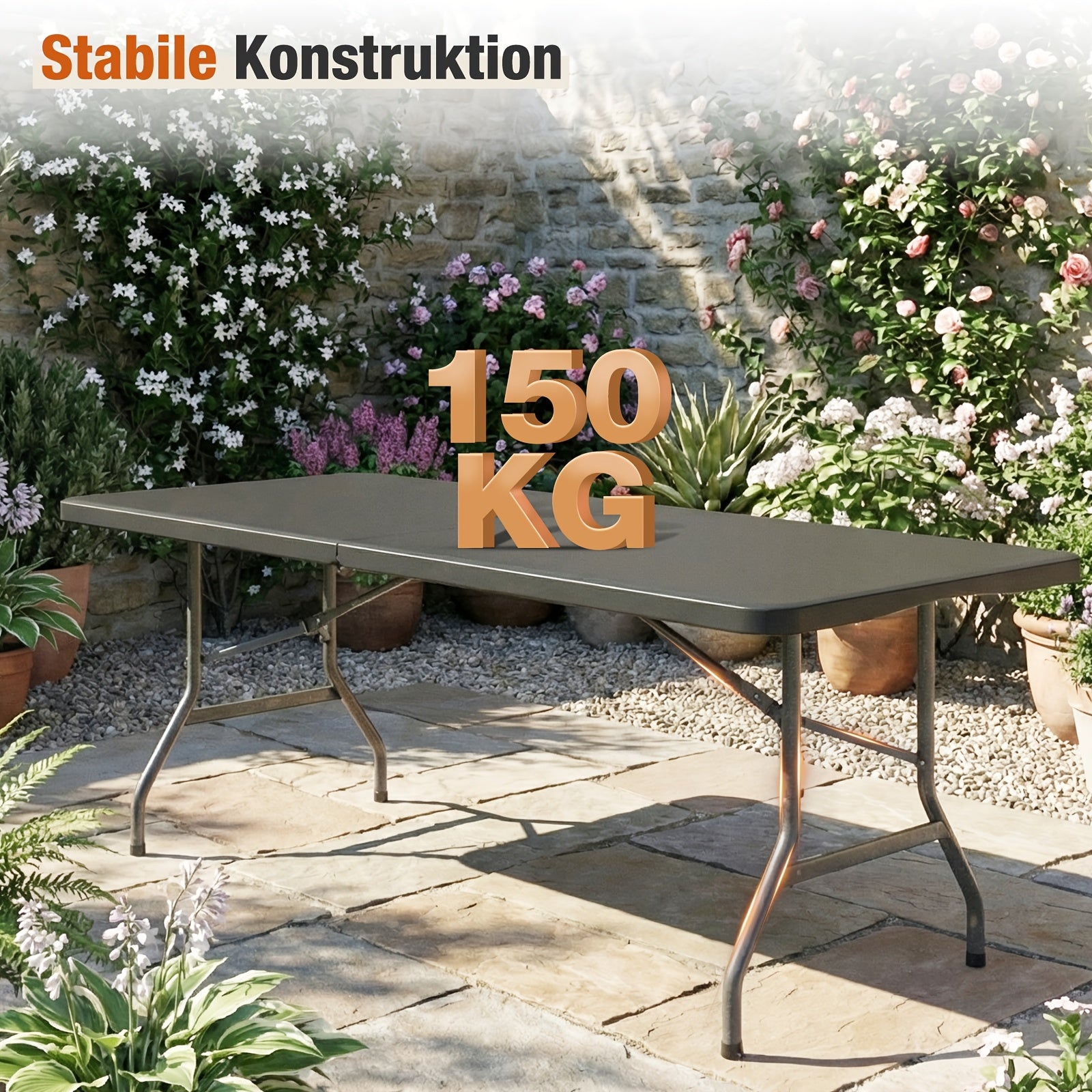 Table de camping, plastique pour jardin et balcon – vue détaillée 4