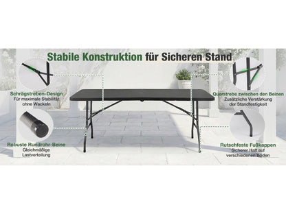 Table de camping, plastique pour jardin et balcon – vue détaillée 10