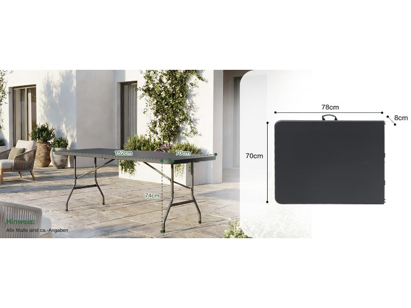 Table de camping, plastique pour jardin et balcon – vue détaillée 13