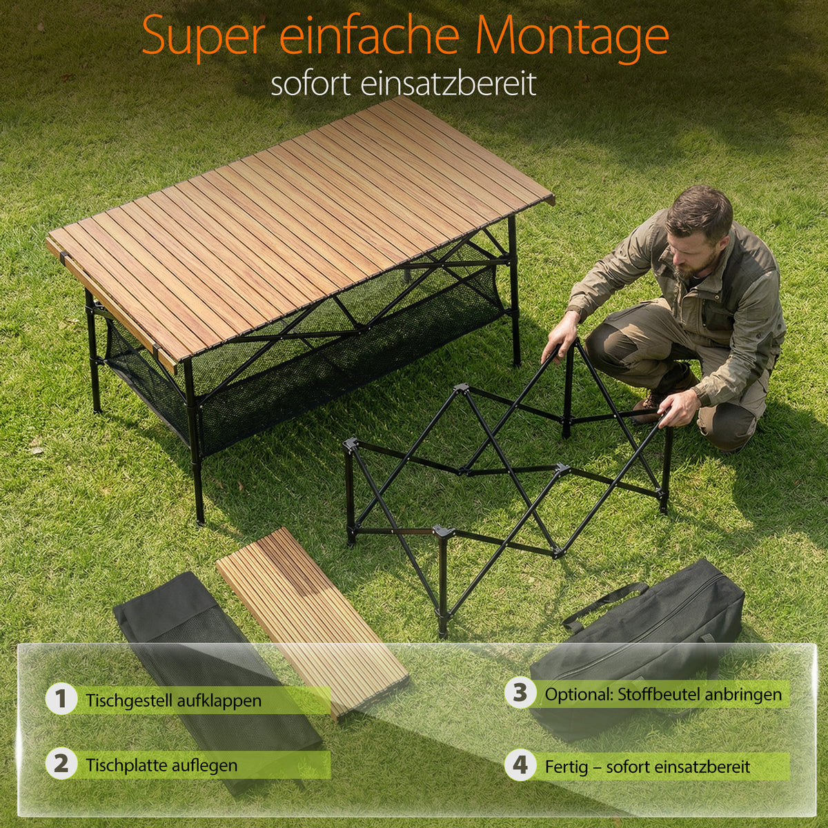 Table de camping pour jardin et balcon – vue détaillée 8