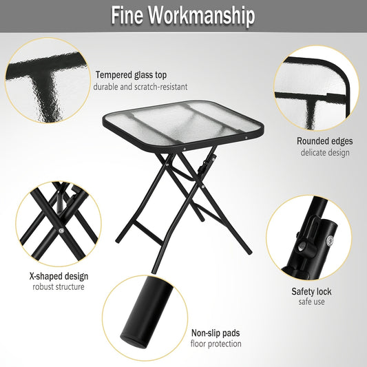 Table de camping, verre pour jardin et balcon – vue principale