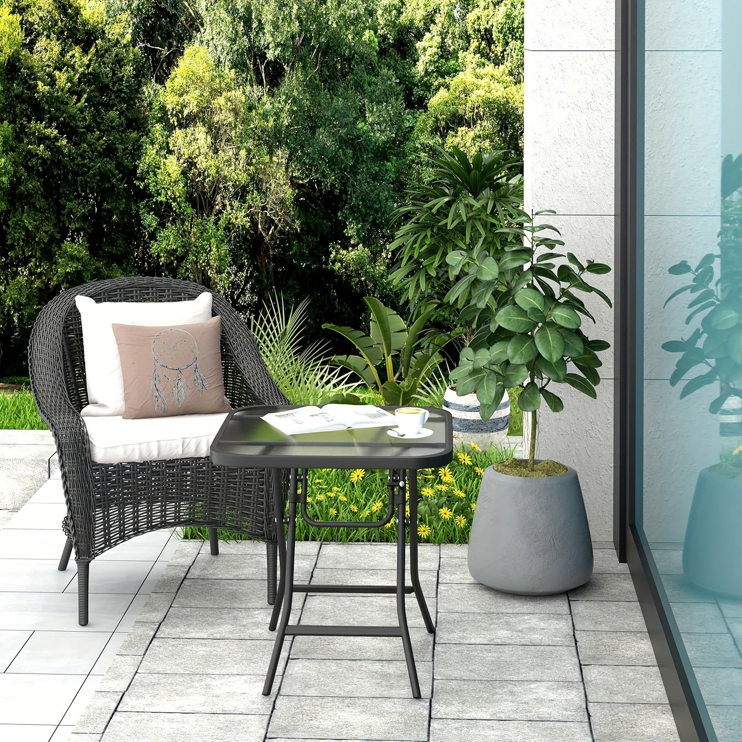 Table de camping, verre pour jardin et balcon – vue détaillée 5