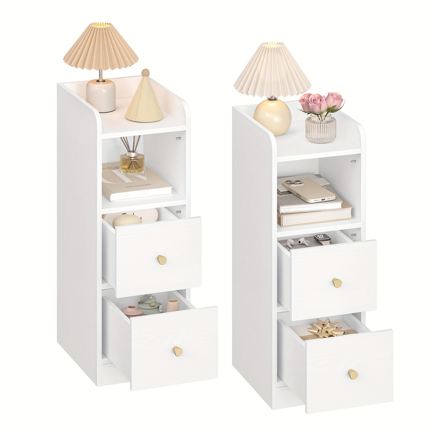 Table de chevet, Blanc pour pièce de vie – vue principale