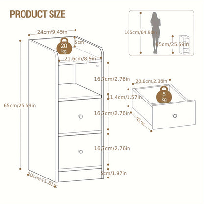 Table de chevet, Blanc pour pièce de vie – vue détaillée 3