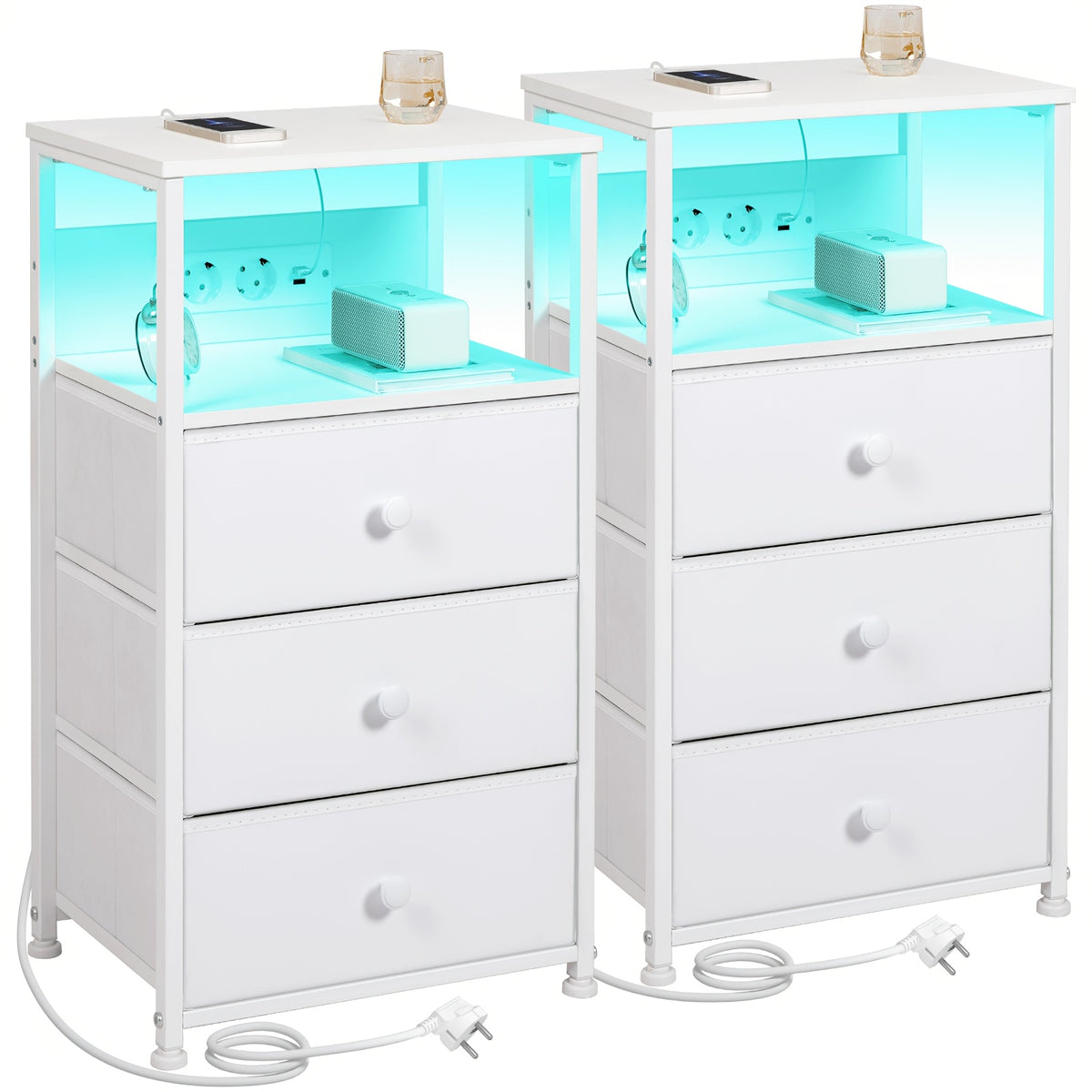 Table de chevet, Gris clair pour pièce de vie – vue détaillée 5