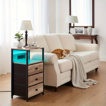 Table de chevet, Gris clair pour pièce de vie – vue détaillée 10