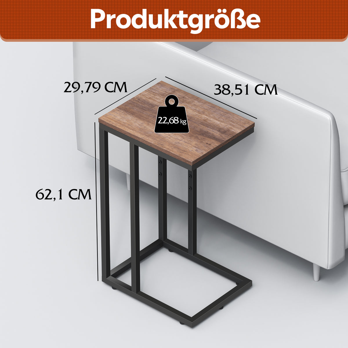 Table de chevet, tables d'appoint avec cadre en métal pour usage quotidien – vue détaillée 3