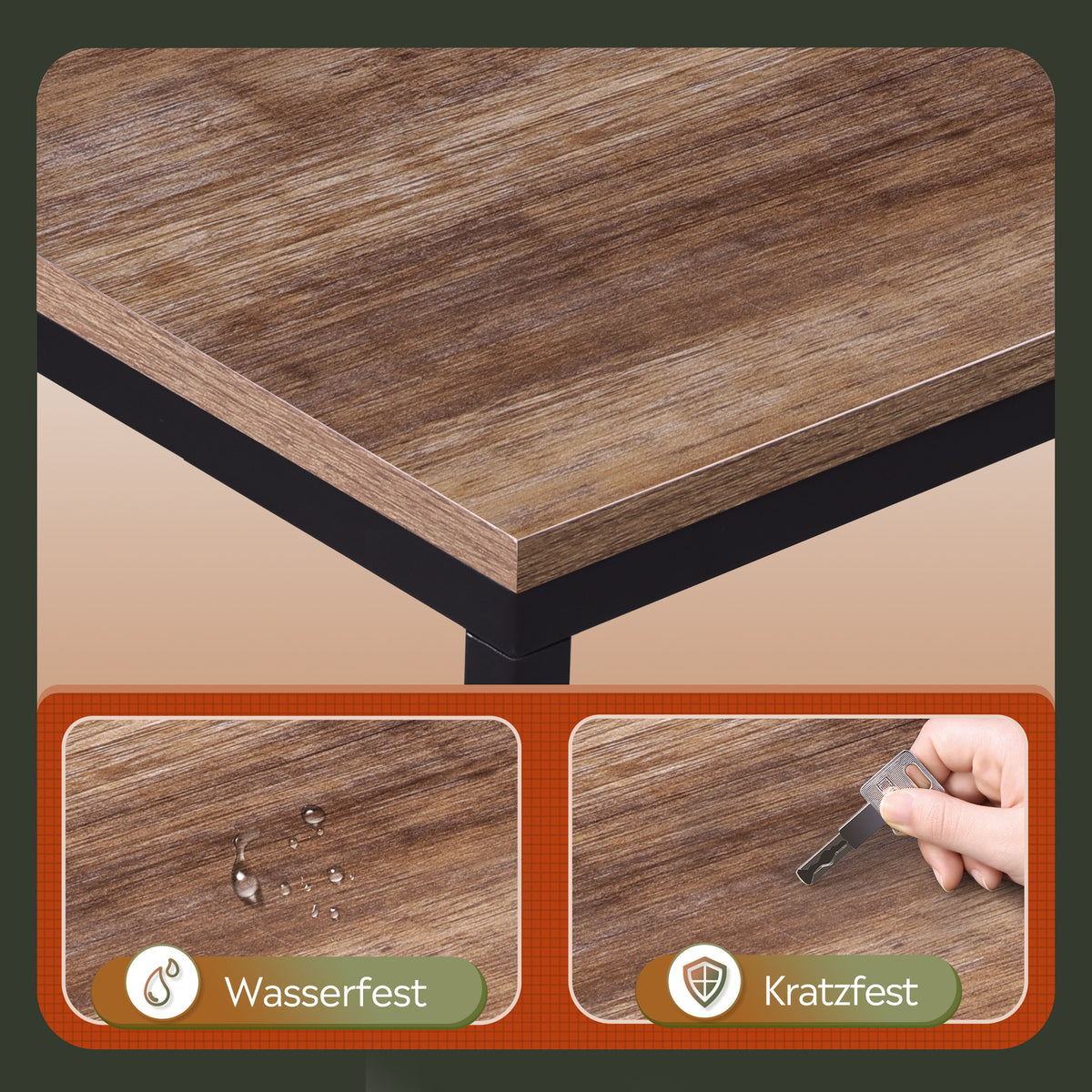 Table de chevet, tables d'appoint avec cadre en métal pour usage quotidien – vue détaillée 4