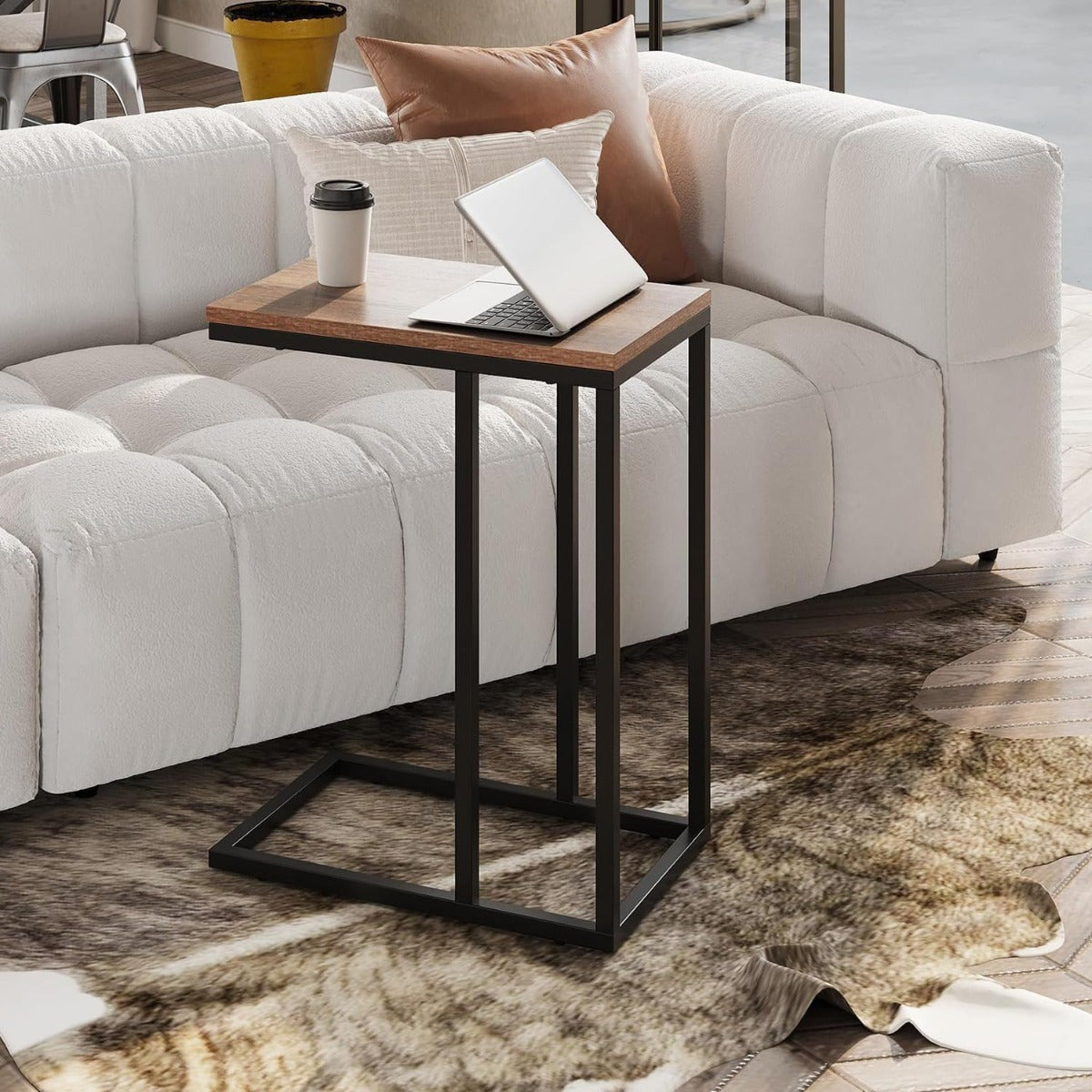 Table de chevet, tables d'appoint avec cadre en métal pour usage quotidien – vue détaillée 19