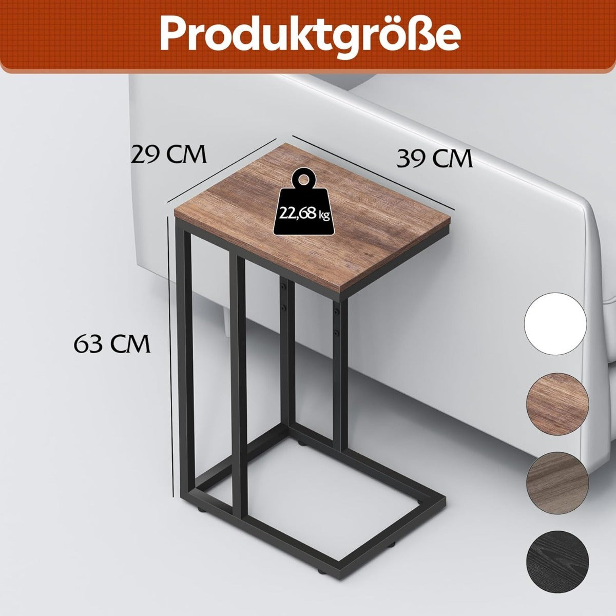 Table de chevet, tables d'appoint avec cadre en métal pour usage quotidien – vue détaillée 20