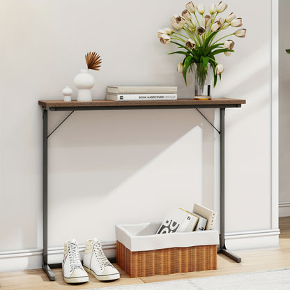 Table de Console, Brun rouille pour salon et maison – vue principale