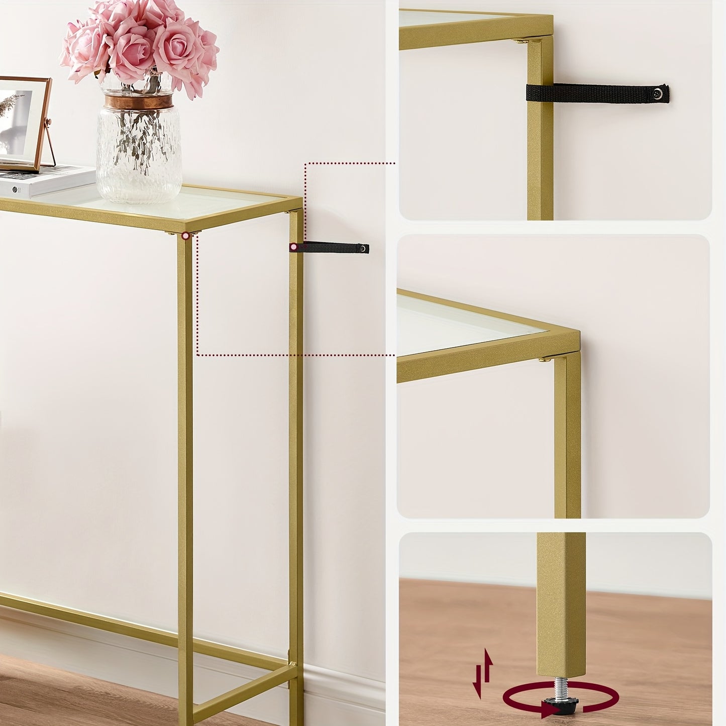 Table de console, verre pour salon et maison – vue détaillée 6
