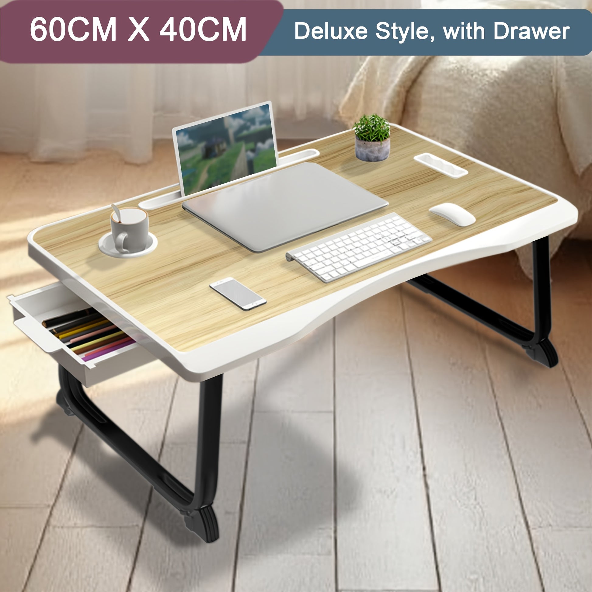 Table de lit pour ordinateur, Noir pour lit et canapé – vue détaillée 8