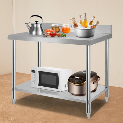 Table de travail en inox, acier inoxydable pour cuisine – vue détaillée 8