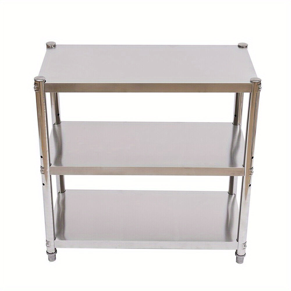 Table de travail en inox, Argenté pour coin repas et cuisine – vue principale