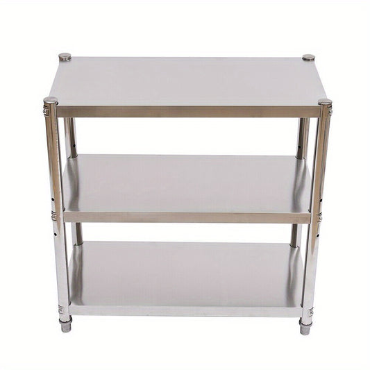 Table de travail en inox, Argenté pour coin repas et cuisine – vue principale