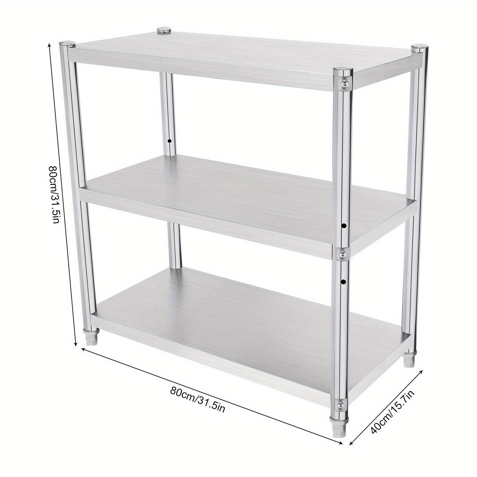 Table de travail en inox, Argenté pour coin repas et cuisine – vue détaillée 3