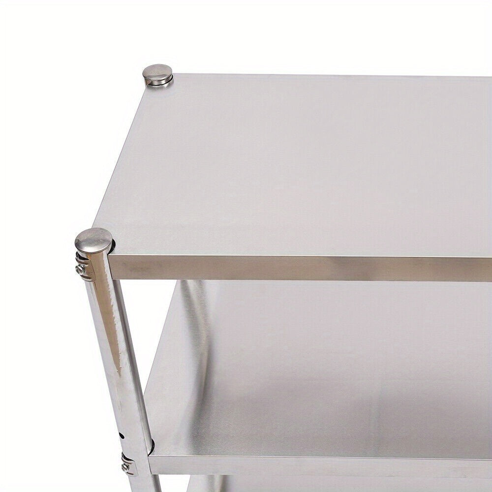 Table de travail en inox, Argenté pour coin repas et cuisine – vue détaillée 9