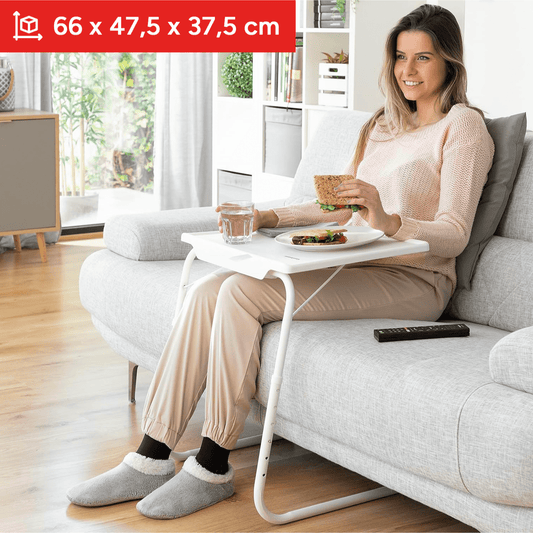 Table pliante, Blanc pour usage quotidien et pièce de vie – vue principale