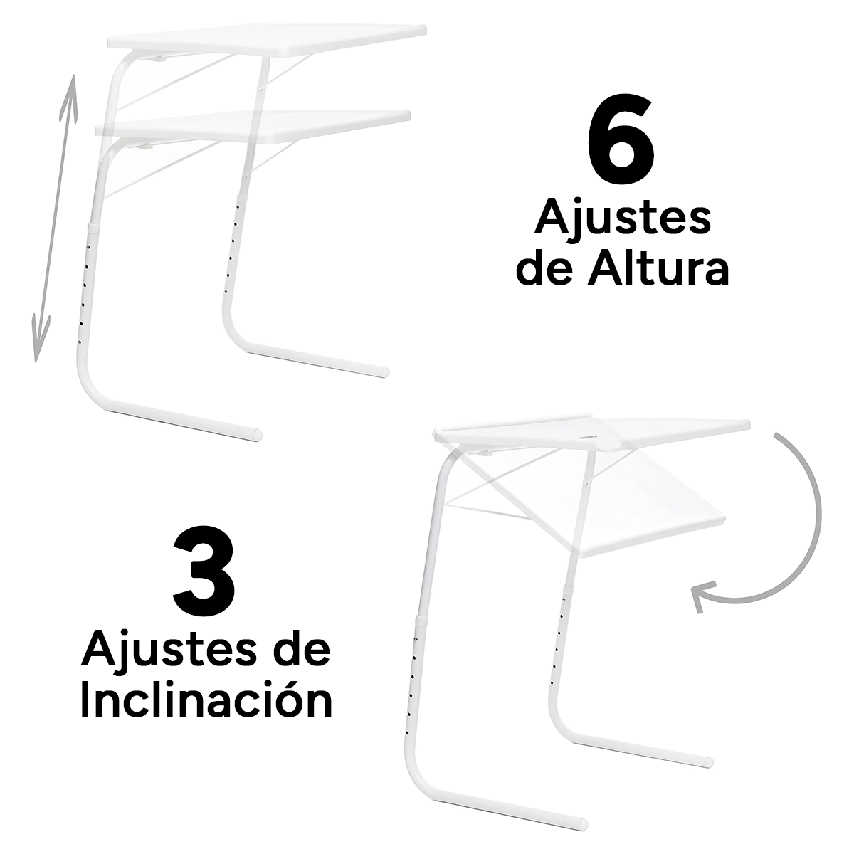 Table pliante, Blanc pour usage quotidien et pièce de vie – vue détaillée 9