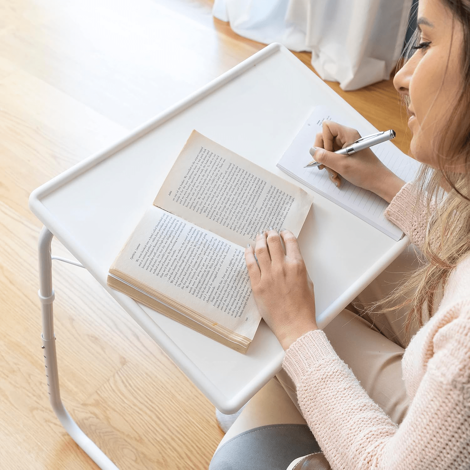 Table pliante, Blanc pour usage quotidien et pièce de vie – vue détaillée 14