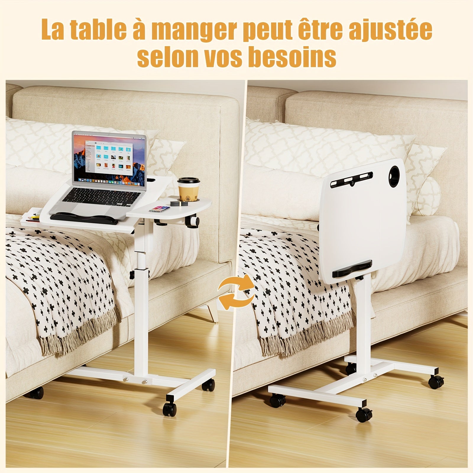 Table pliante, bois pour pièce de vie et usage quotidien – vue détaillée 7
