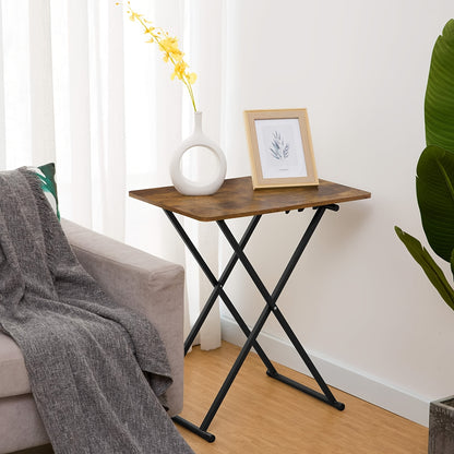 Table pliante, Marron noir pour pièce de vie – vue détaillée 4