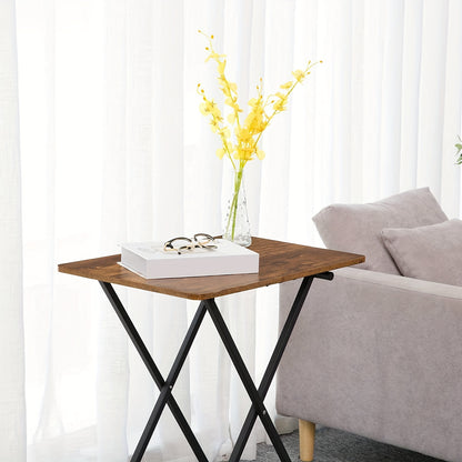 Table pliante, Marron noir pour pièce de vie – vue détaillée 7