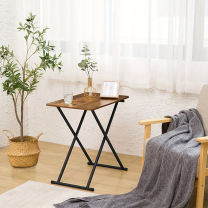 Table pliante, Marron noir pour pièce de vie – vue détaillée 8