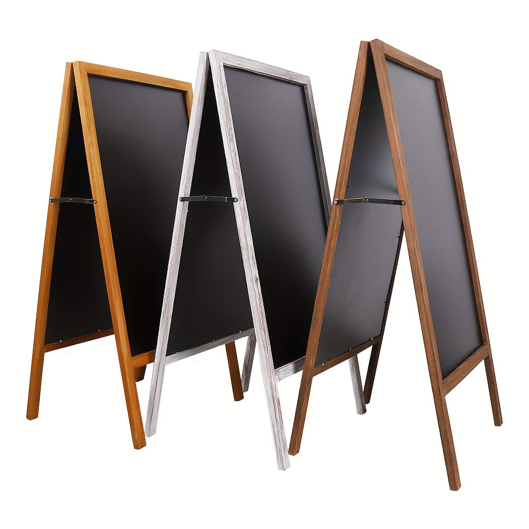 Tableau Noir Pliable en Bois, Brun pour Être Posé au Sol et jardin – vue détaillée 7