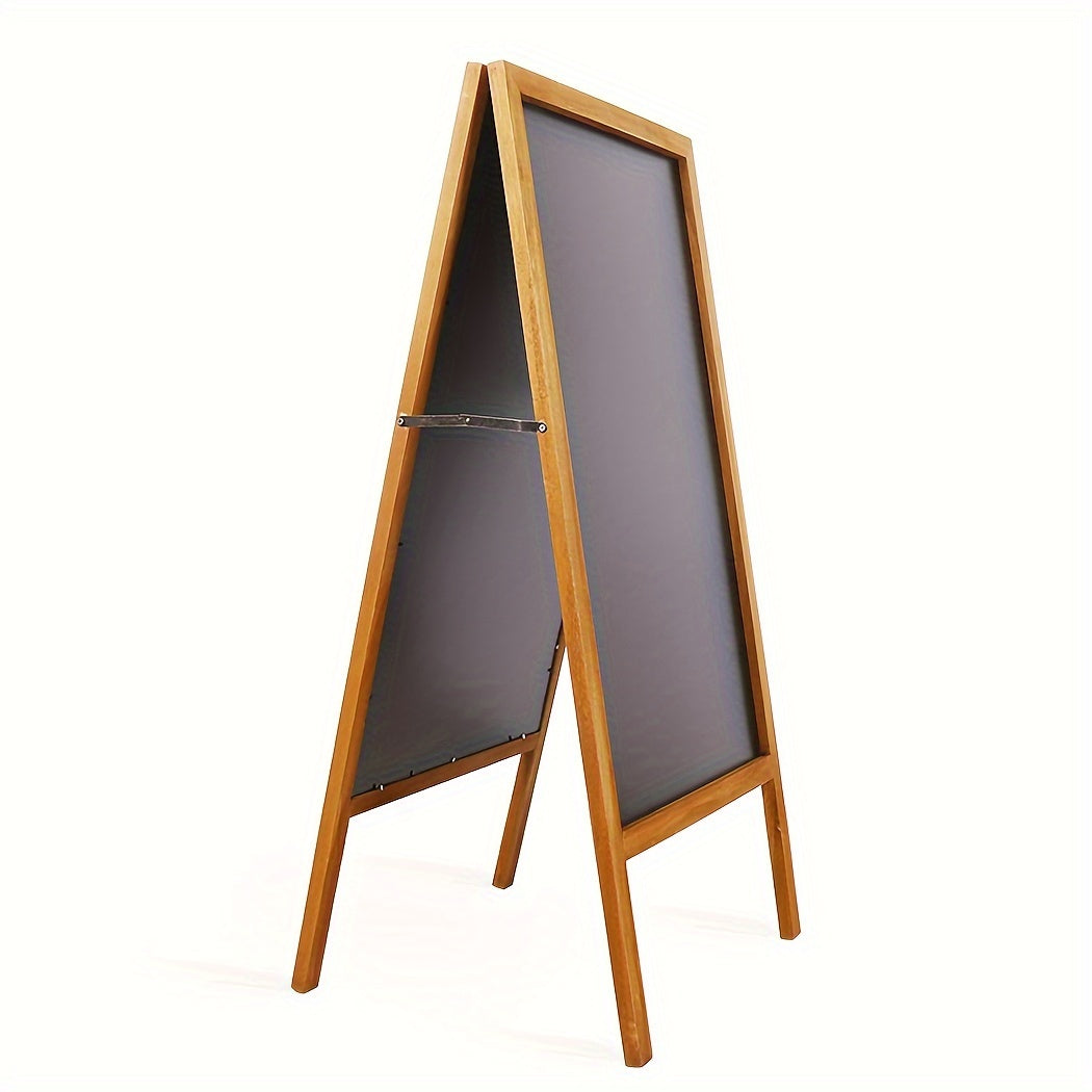 Tableau Noir Pliable en Bois, Brun pour Être Posé au Sol et jardin – vue détaillée 8