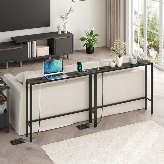 tables consoles étroites, Blanc pour salon et maison – vue principale