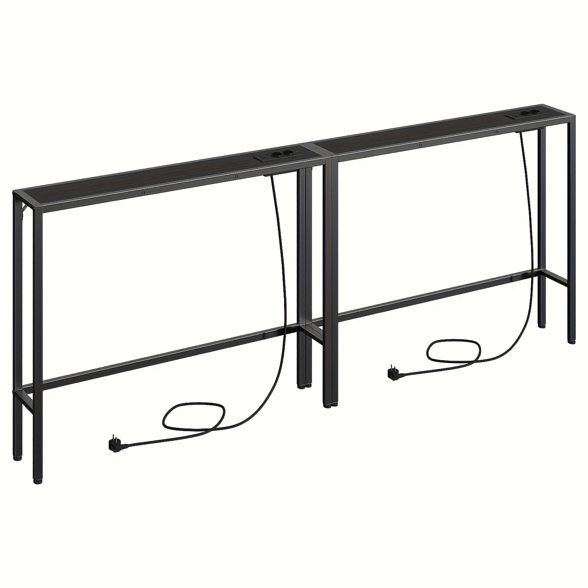 tables consoles étroites, Blanc pour salon et maison – vue détaillée 4
