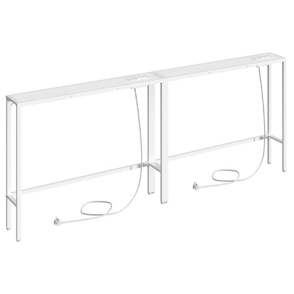 tables consoles étroites, Blanc pour salon et maison – vue détaillée 9