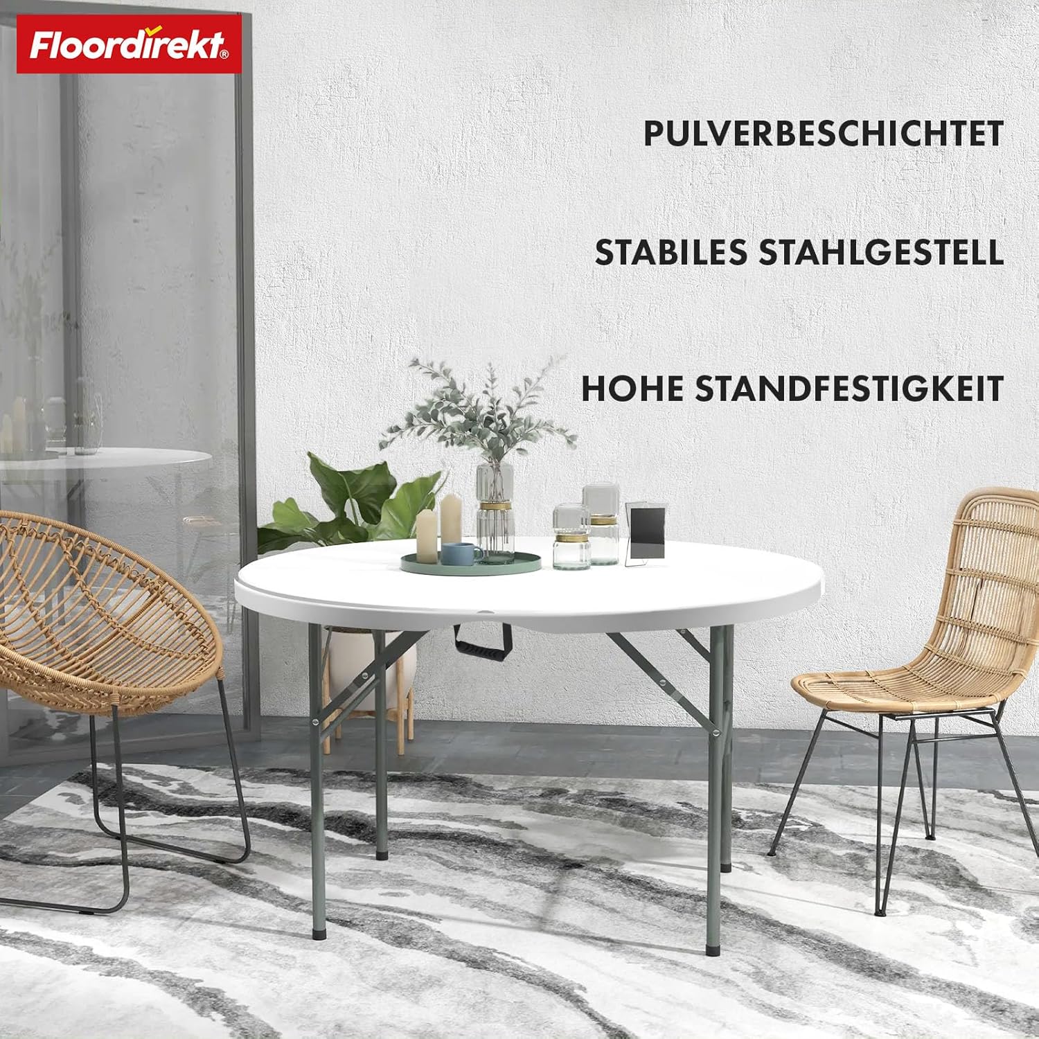 Tables d’extérieur, pliable pour jardin et terrasse – vue détaillée 3