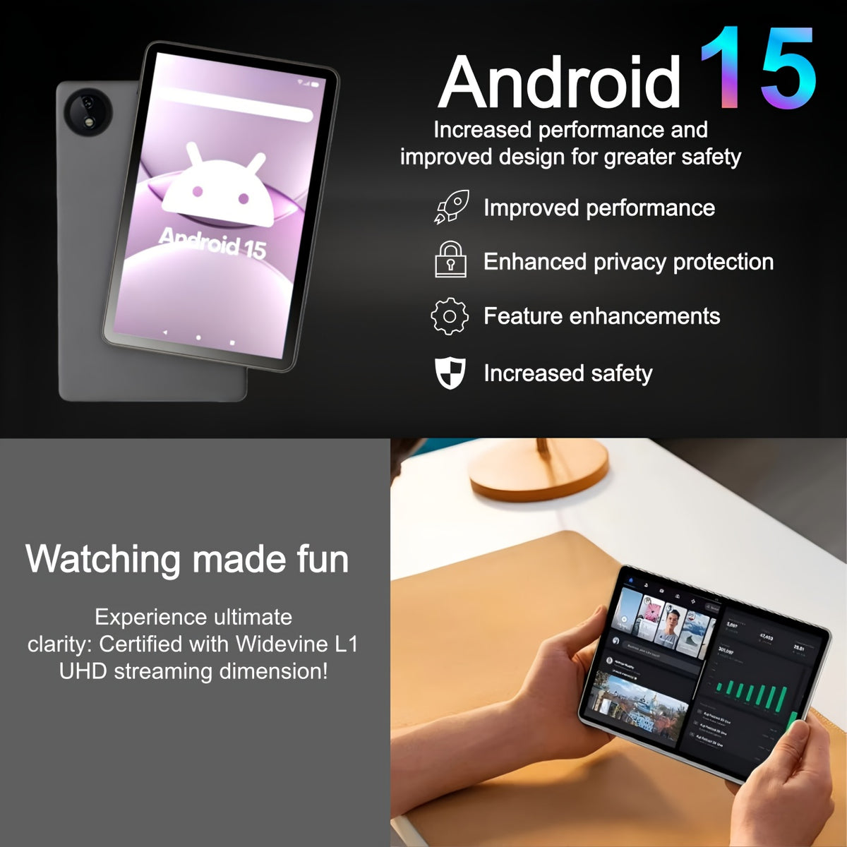 Tablette Android, 8,68 pouces pour quotidien et maison – vue détaillée 5