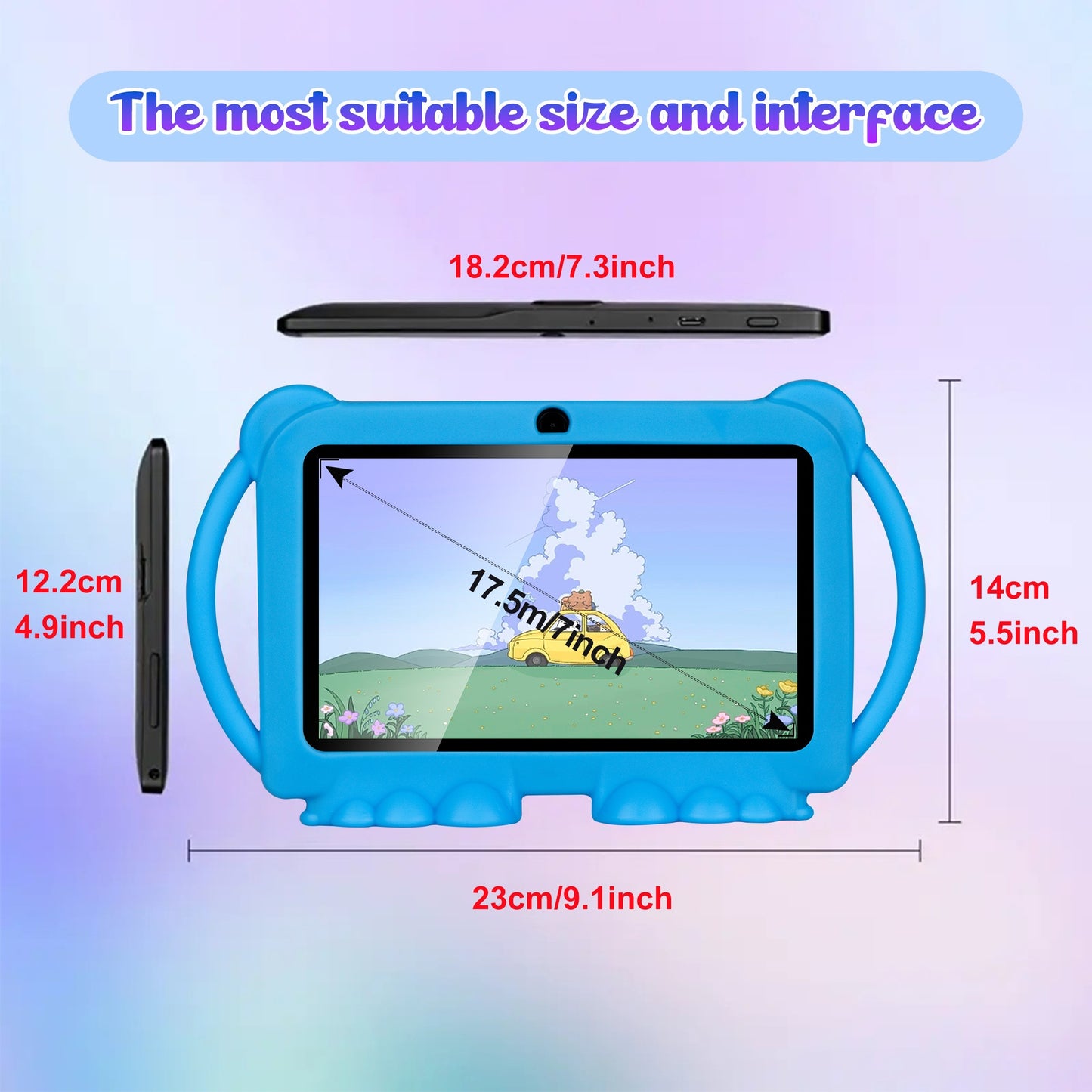 Tablette pour Enfants, 7 Pouces pour animaux et maison – vue détaillée 4